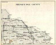 Presque Isle Couny, Bearinger, North Allis, Ocqueoc, Moltke, Allis, Case, Bismarck, Metz, Posen, Pulawski, Michigan State Atlas 1930c